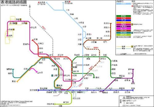 香港最新地铁图,“港铁最新线路图”