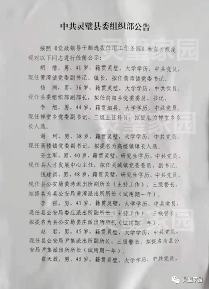 灵璧喜讯：人事调整焕新颜，共谱美好新篇章