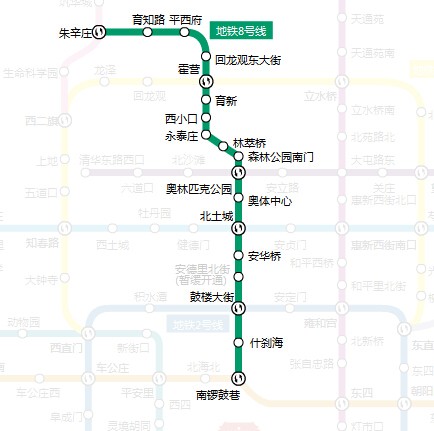 北京地铁17号线最新版线路图揭晓