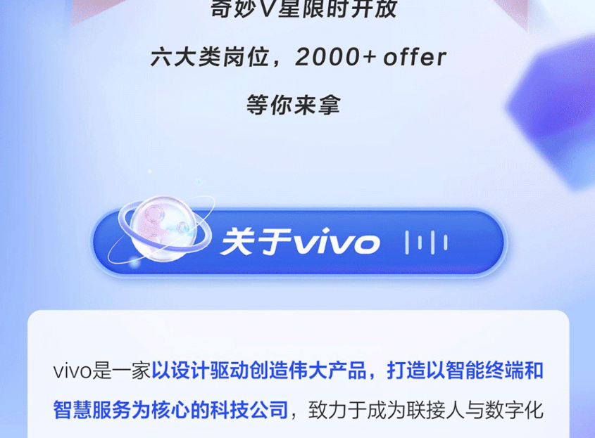 vivo招聘网最新招聘